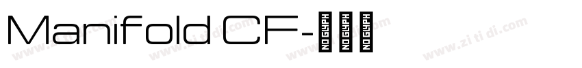Manifold CF字体转换